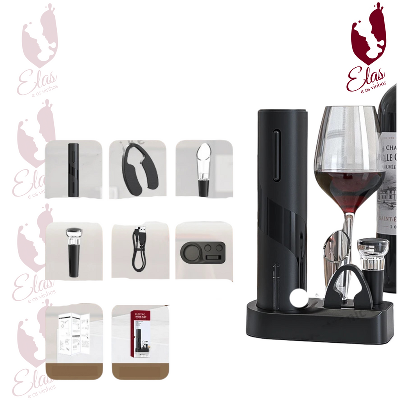 Abridor de Vinho Elétrico Automático - Sommelier Pro