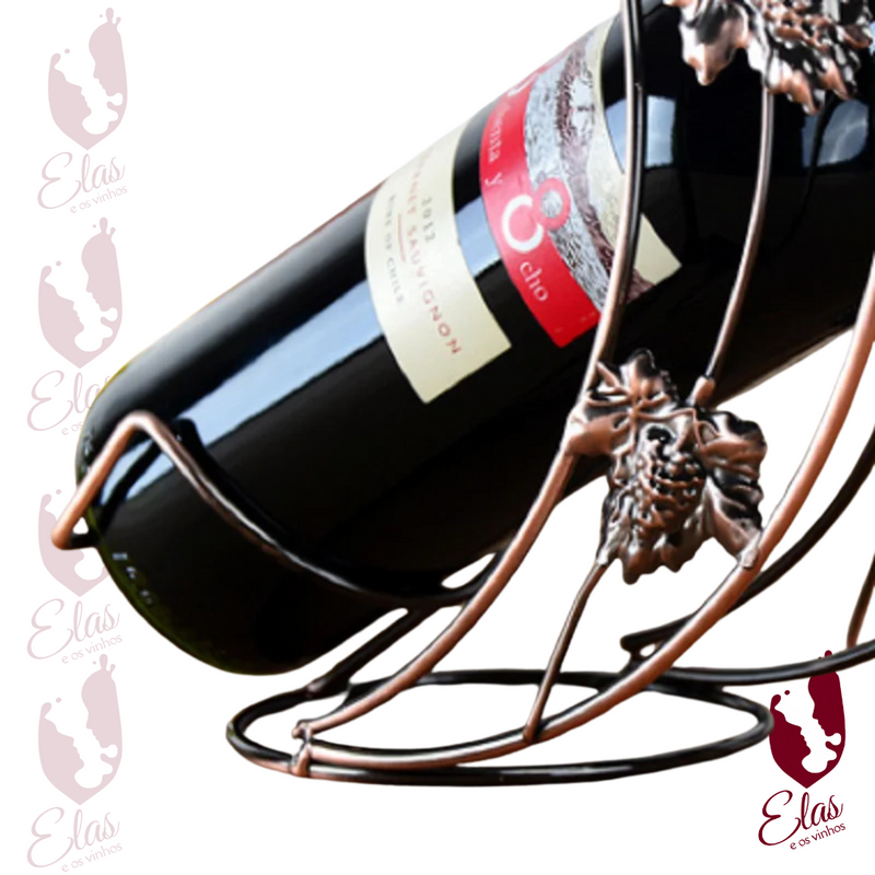 Suporte Decorativo para Garrafa de Vinho - Luna®