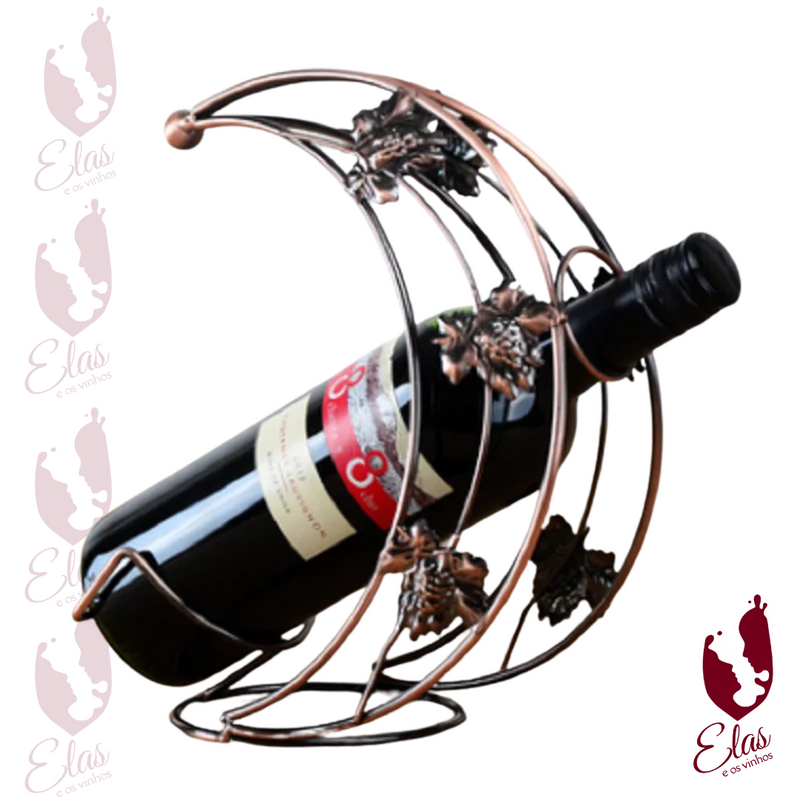 Suporte Decorativo para Garrafa de Vinho - Luna®