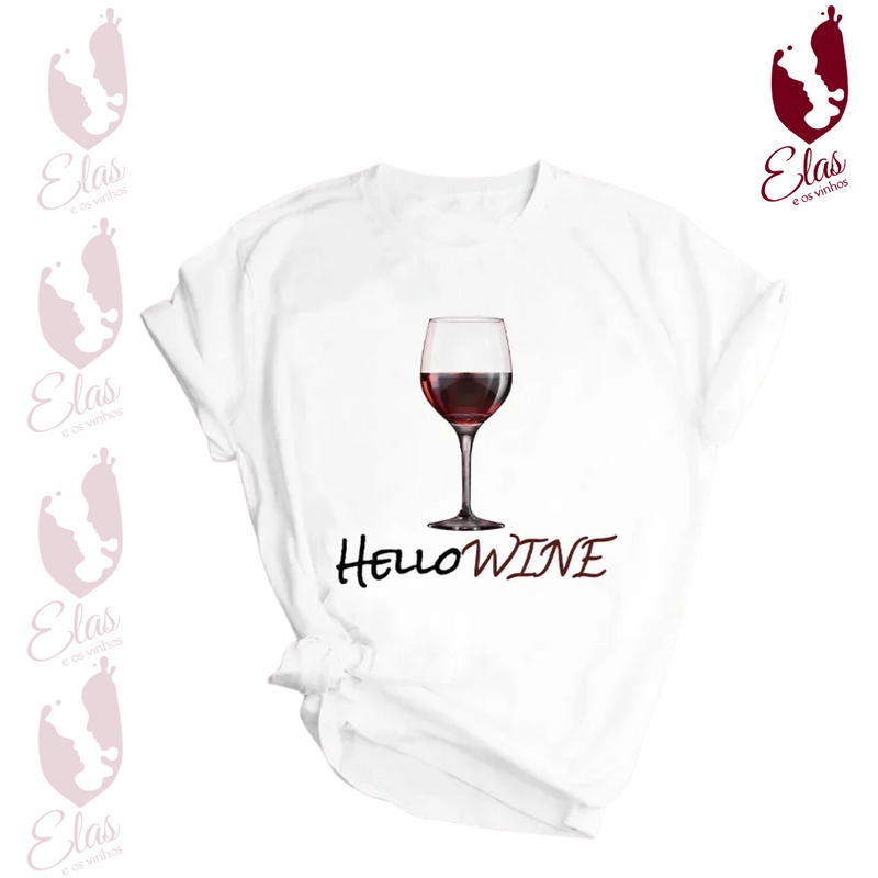 Camiseta Feminina De Estampa De Vinhos - WineLine