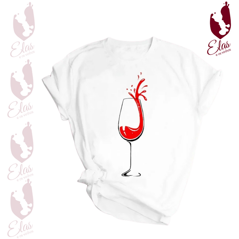 Camiseta Feminina De Estampa De Vinhos - WineLine