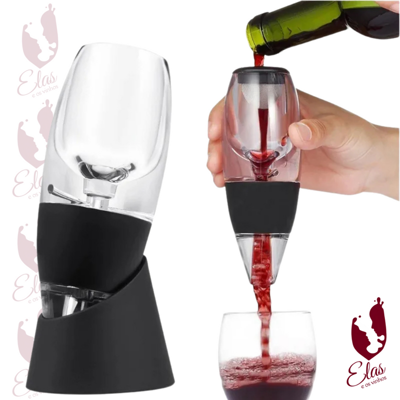 Decantador Portátil Para Vinho - Magic Decanter  Aerador Bernoulli De Ar