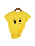 Camiseta Manga Curta Café & Vinho - LineWine