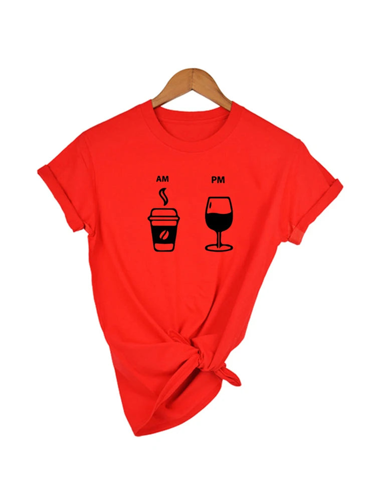 Camiseta Manga Curta Café & Vinho - LineWine