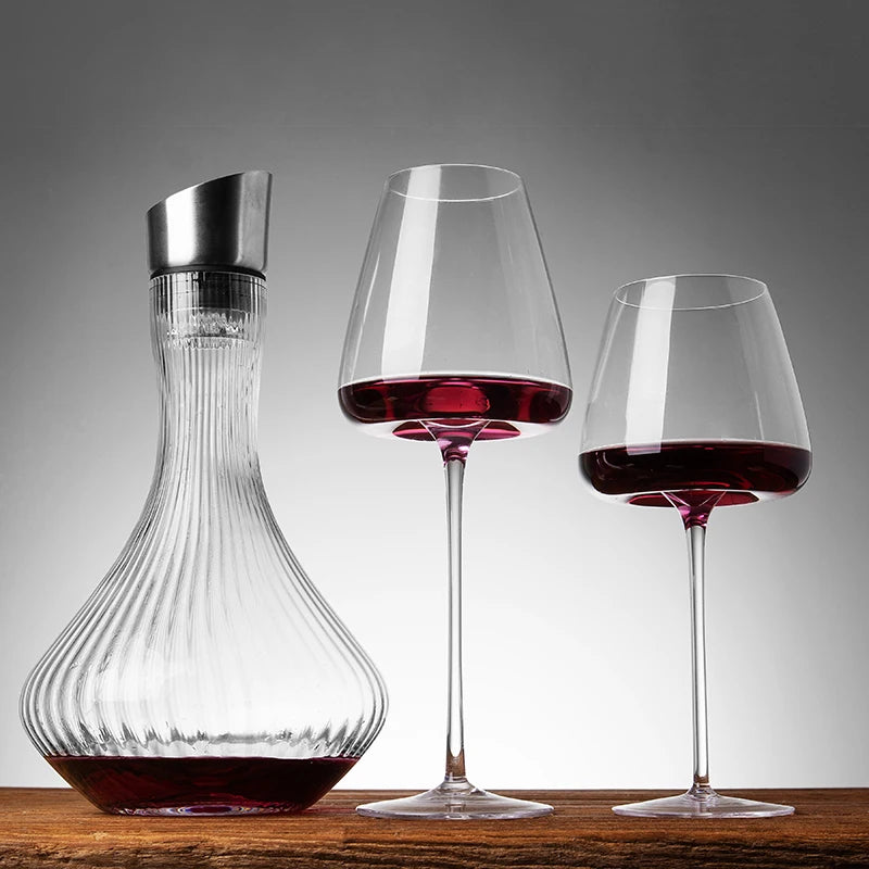 Kit de 2 Taças Haste Longa De Vinho Tinto Ultra - Finee®