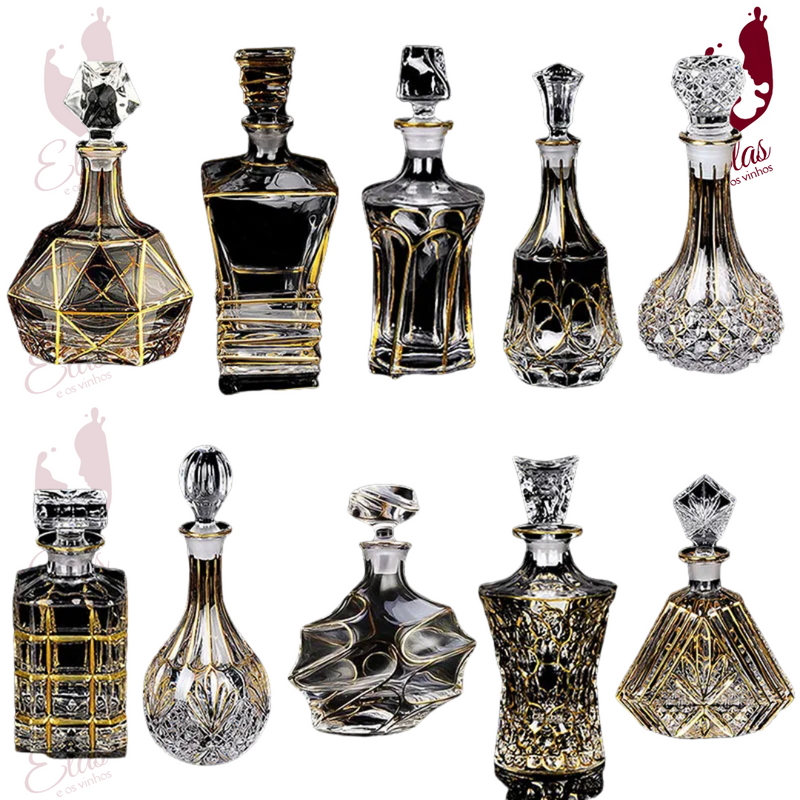 Decanters  para Vinhos & Whisky Decanté - Line Gold®